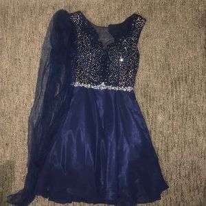 Navy prom dress